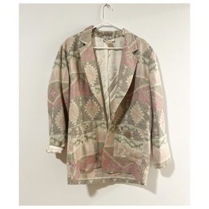 Cool abstract print vintage blazer
